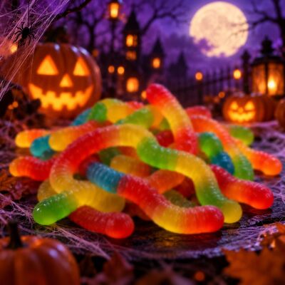 Halloween Gummy Worms Candy