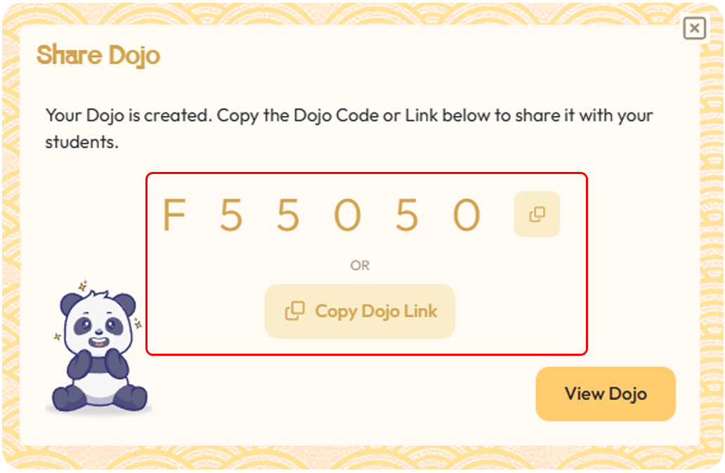 Dojo Share Code