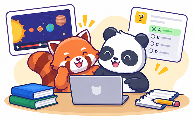 Quiz Students on Educational Videos