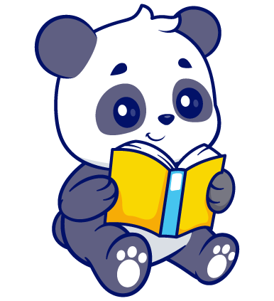 Panda reading